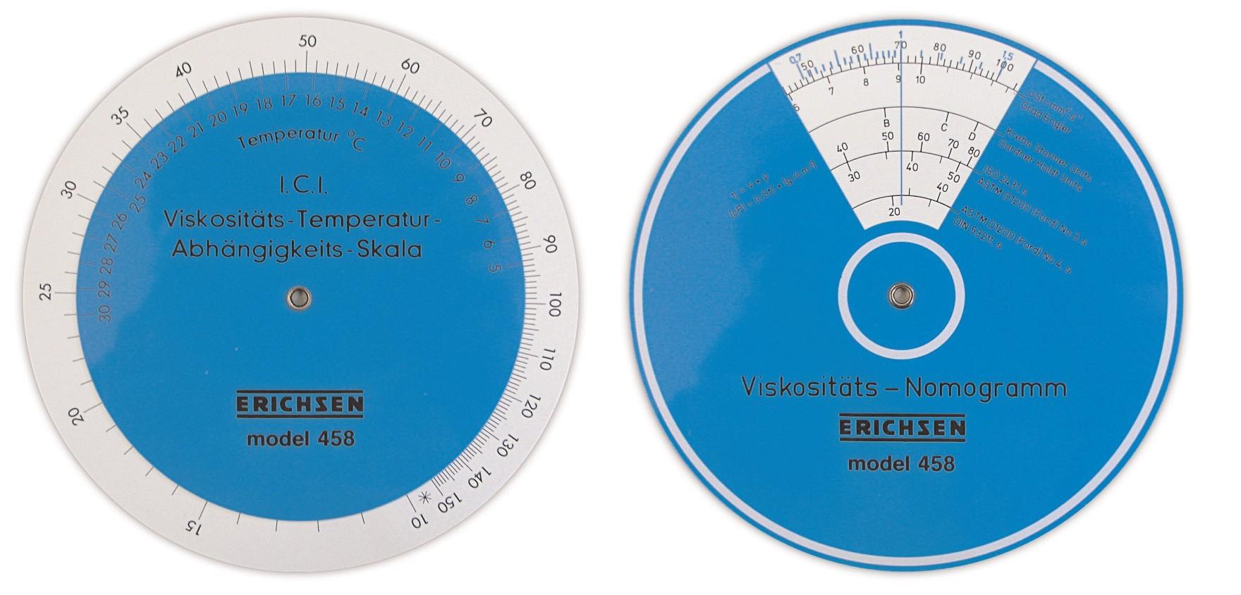 erichsen458粘度和溫度換算盤(pán)